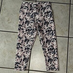 Balance Collection Leggings in Black and Pink Print
